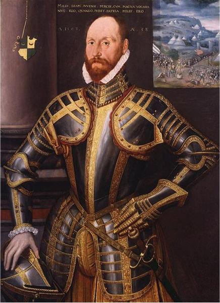 unknow artist Portrait of John Farnham, Gentleman-Pensioner to Elizabeth I of England Sweden oil painting art